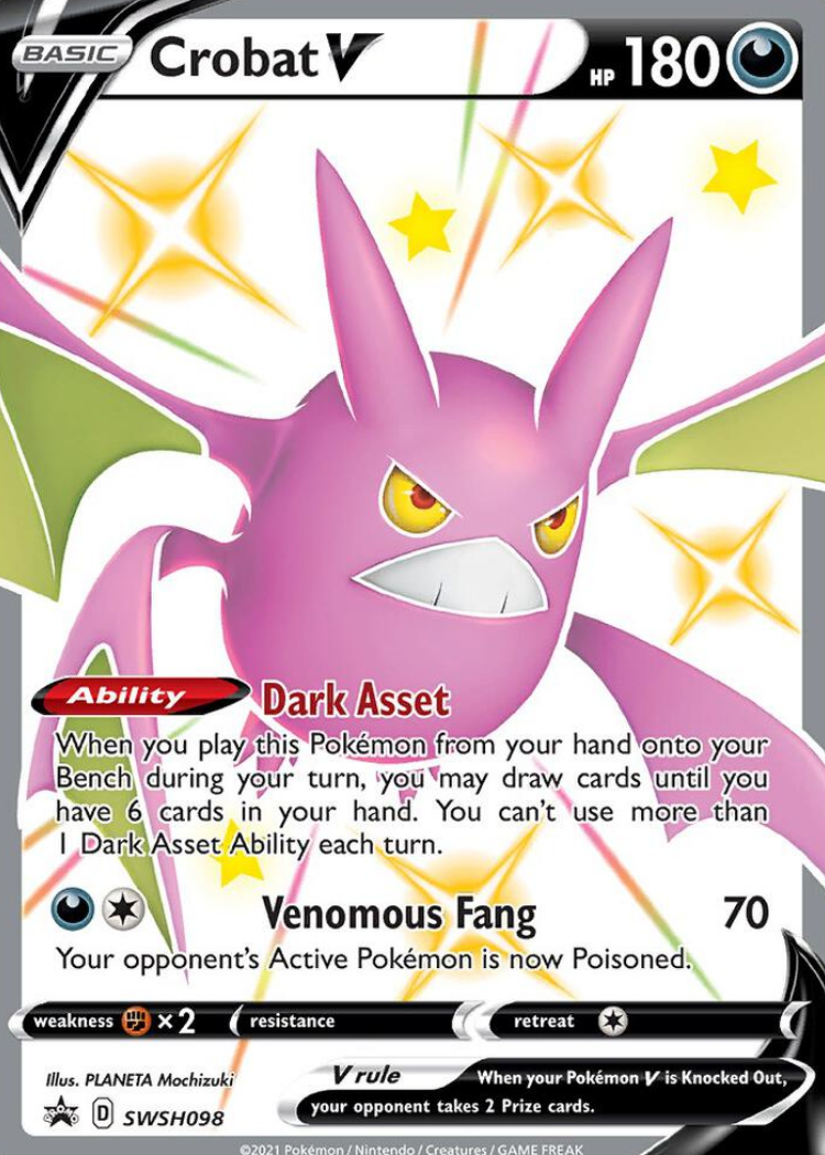 Crobat V - SWSH098 - SWSH: Sword & Shield Promo Cards (SWSD)