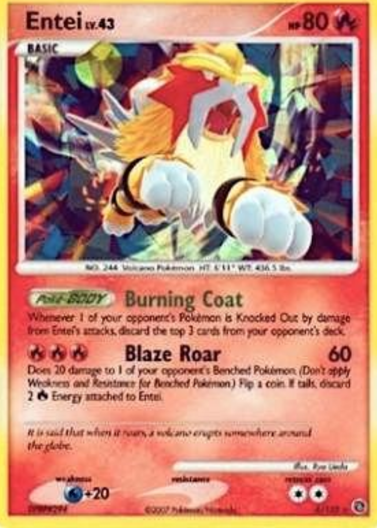 Entei - 4/132 (Cracked Ice Holo) - DMG
