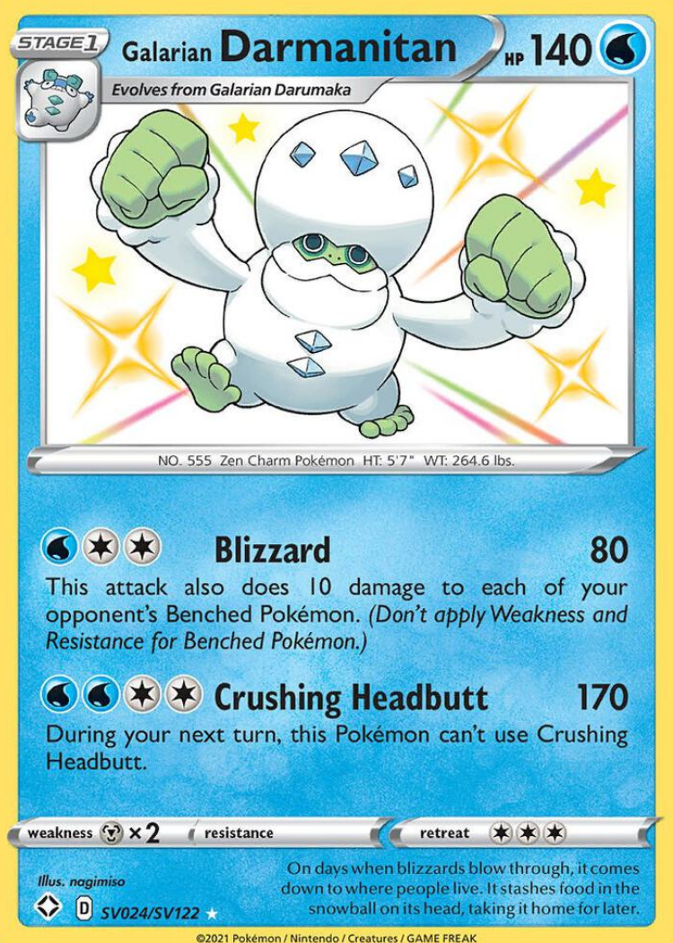 Galarian Darmanitan - Shining Fates: Shiny Vault (SHFSV)