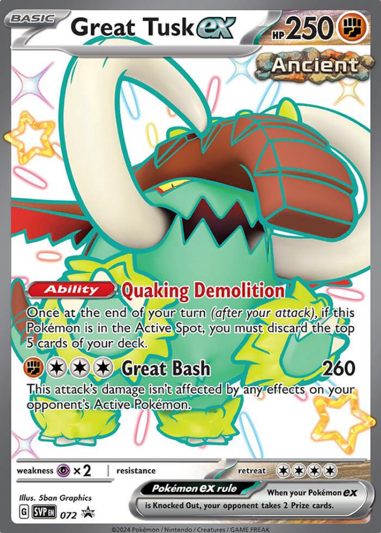 Great Tusk ex - 072 - SV: Scarlet & Violet Promo Cards (SVP)