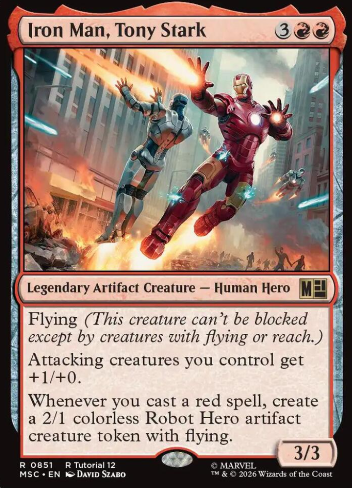 Iron Man, Tony Stark (0851) - Commander: Marvel Super Heroes (MSC)