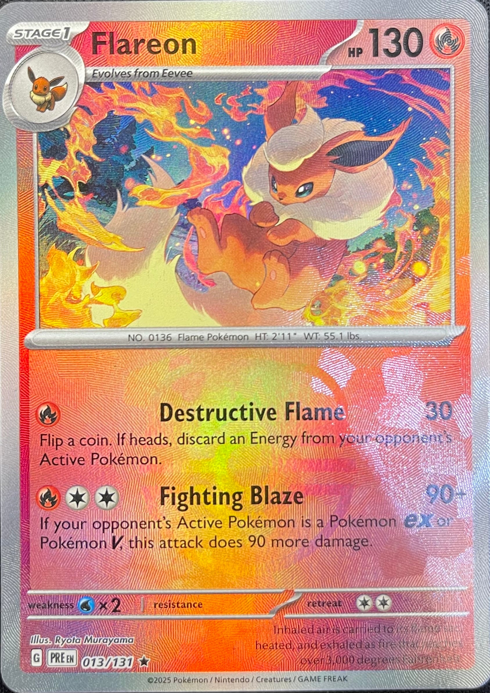 Flareon 013/131 (Master Ball Pattern)