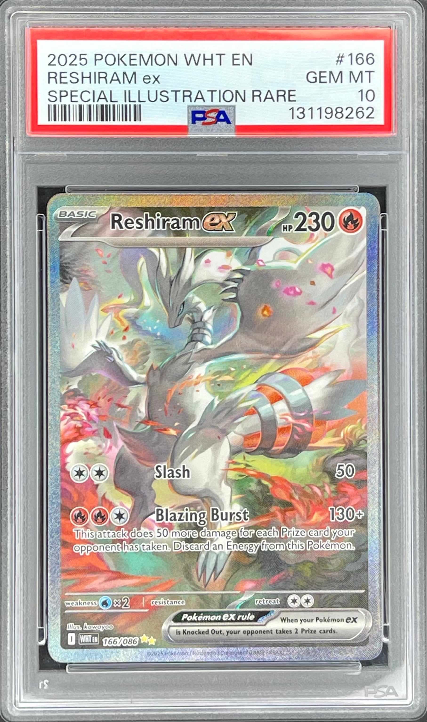 Reshiram ex 166/086: White Flare