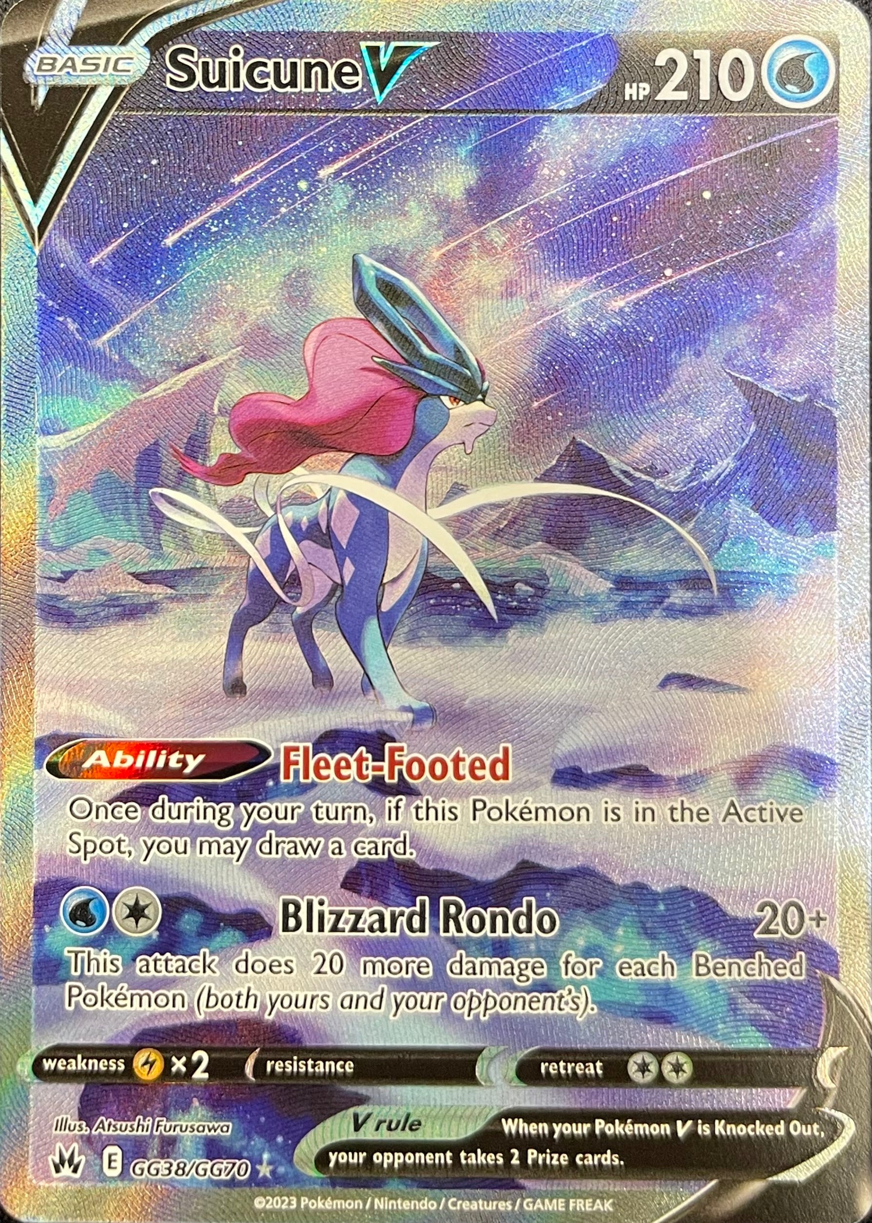 Suicune V GG38/GG70: Crown Zenith