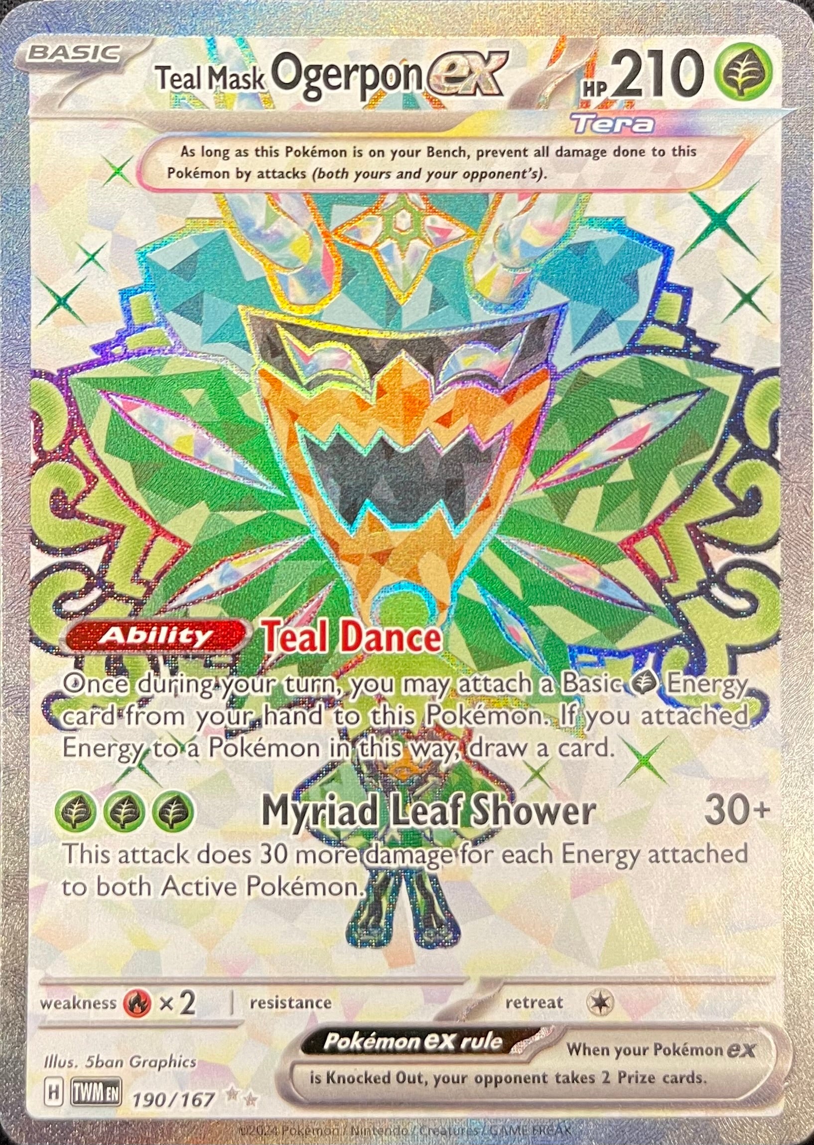 Teal Mask Ogerpon ex 190/167: Twilight Masquerade