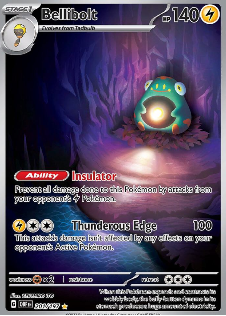 Bellibolt - 201/197 - SV03: Obsidian Flames (OBF)