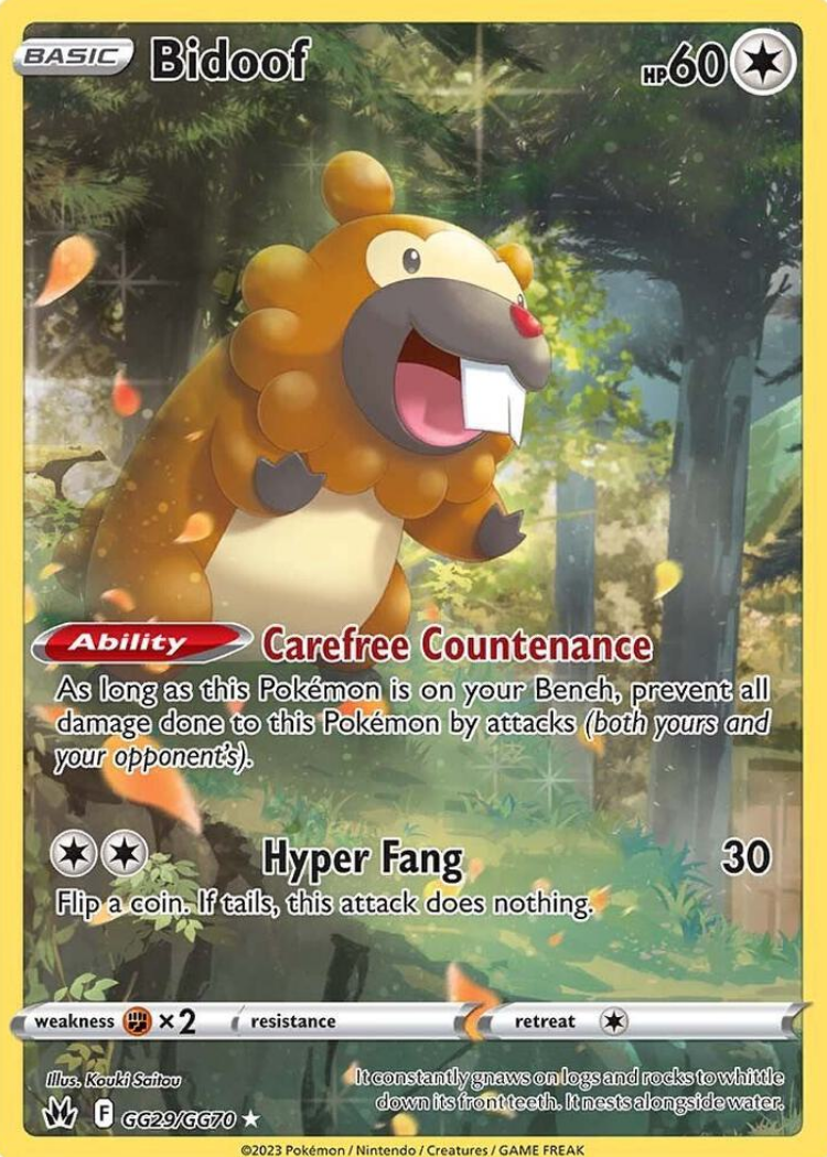 Bidoof - SWSH: Crown Zenith: Galarian Gallery (CRZ:GG)
