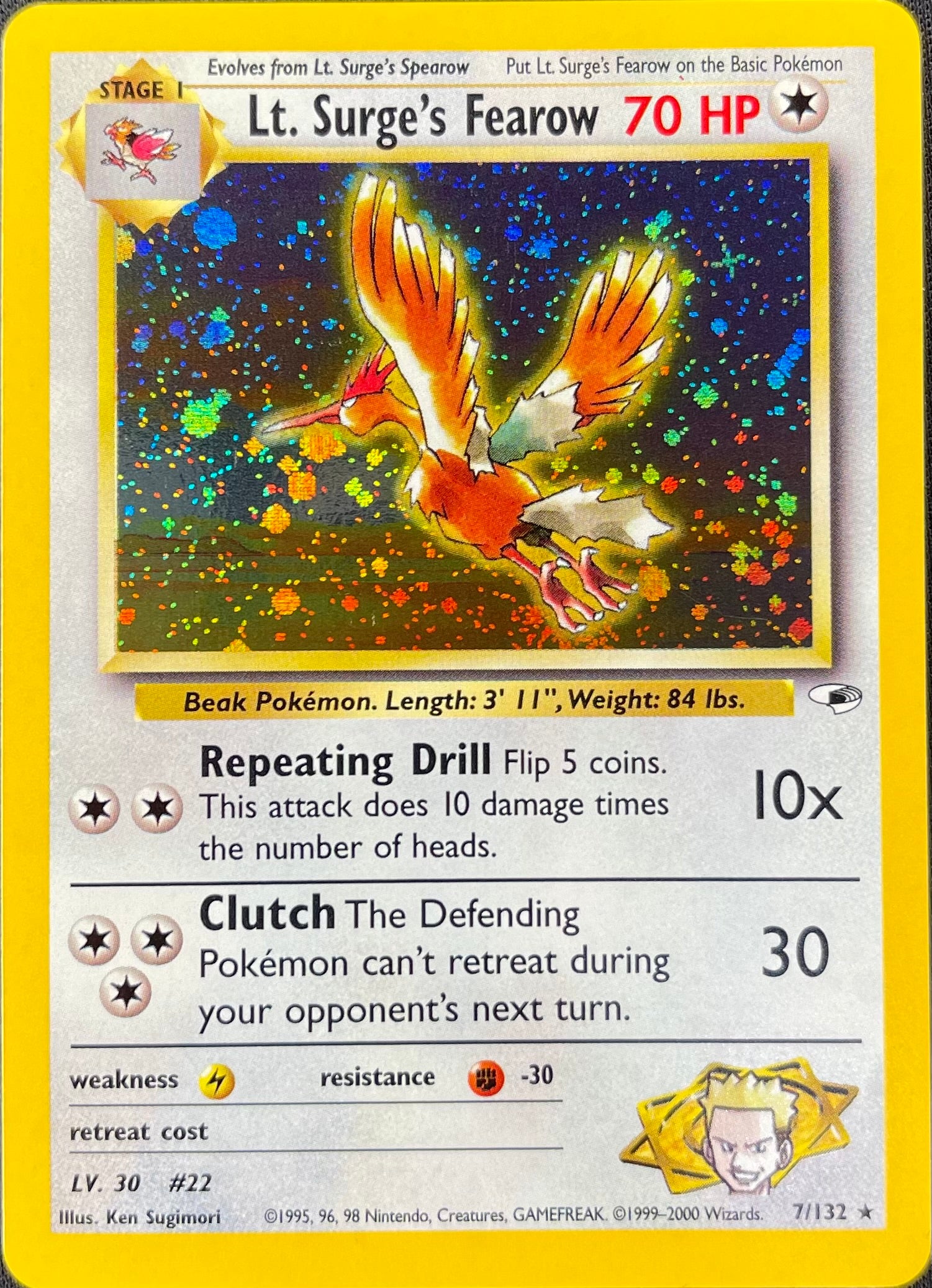 Lt. Surge's Fearow - Gym Heroes (G1)