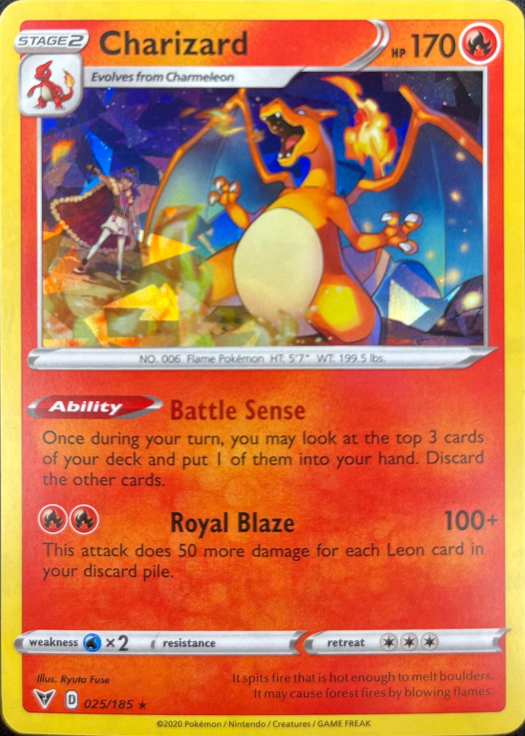 Charizard 025/185: Vivid Voltage - Cracked Ice