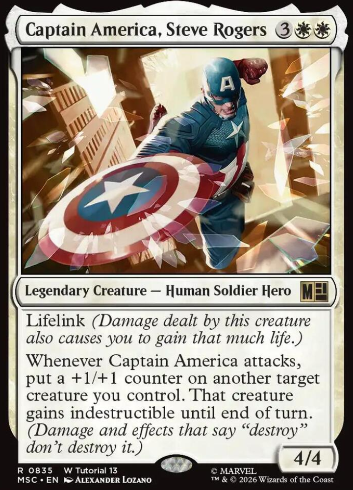 Captain America, Steve Rogers (0835) - Commander: Marvel Super Heroes (MSC)