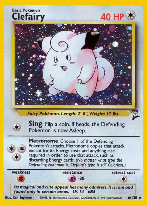 Clefairy - Base Set 2 (BS2) SWIRL