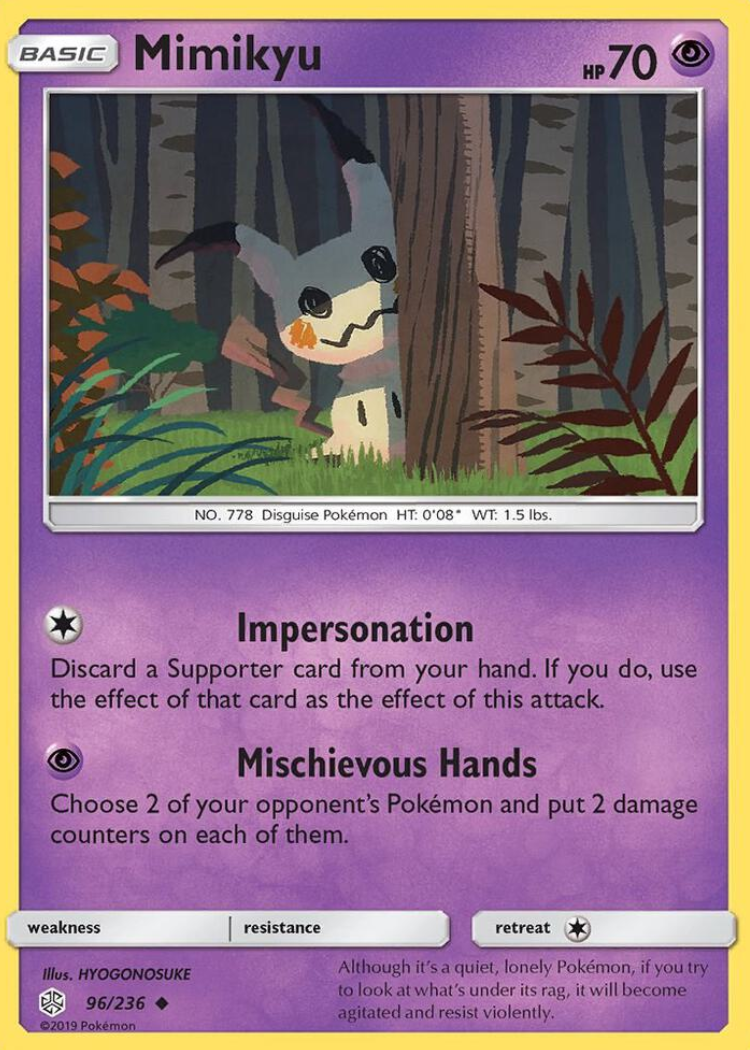 Mimikyu (96) - SM - Cosmic Eclipse (SM12) - Non Holo