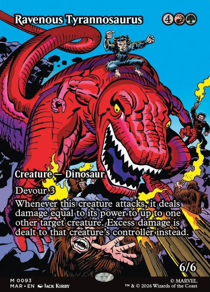 Ravenous Tyrannosaurus (Borderless) - Marvel Universe Eternal-Legal (MAR)