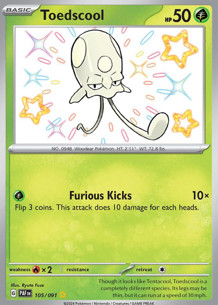 Toedscool - 105/091 - SV: Paldean Fates (PAF)