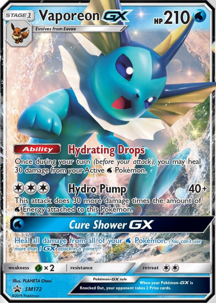 Vaporeon GX - SM172 - SM Promos (SMP)
