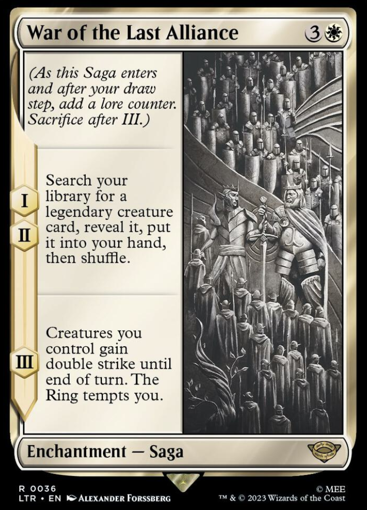 War of the Last Alliance - Universes Beyond: The Lord of the Rings: Tales of Middle-earth (LTR)
