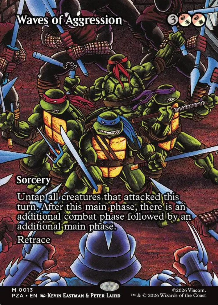 Waves of Aggression (Borderless) - Teenage Mutant Ninja Turtles Source Material (PZA)