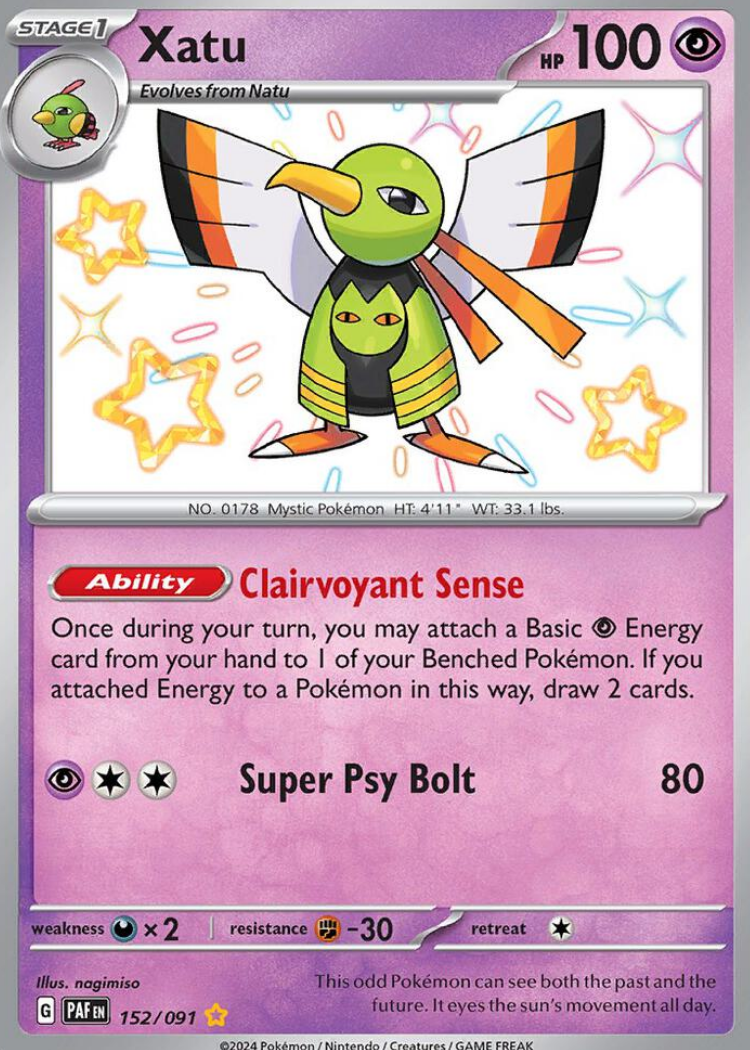 Xatu - 152/091 - SV: Paldean Fates (PAF)